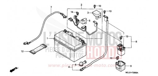 BATTERY (CBR900RRY,1/RE1) CBR900RRY de 2000